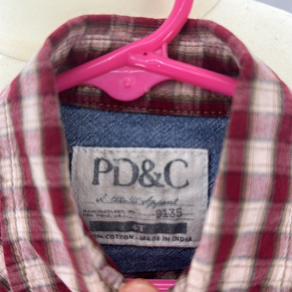 PD&C Boys button down roll tab long sleeve 4t - Picture 5 of 7